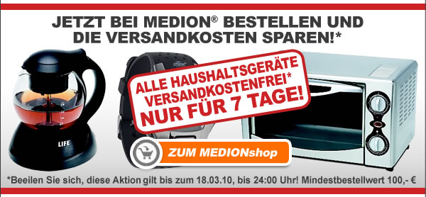 ALLE HAUSHALTSGERÄTE VERSANDKOSTENFREI*