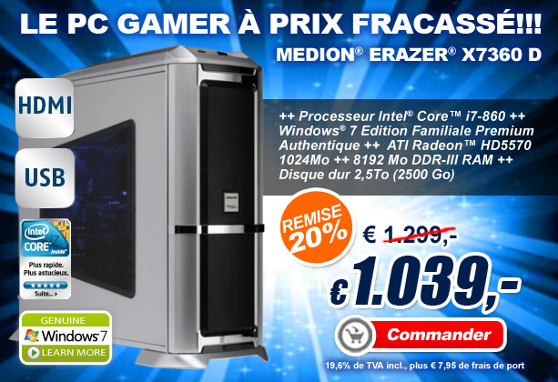 GAMER PC MEDION® ERAZER® X7360 D